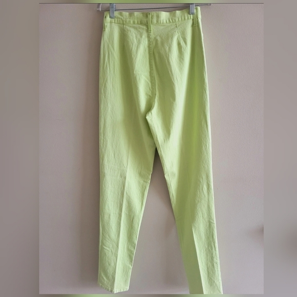 Jeans Womens 8T Tall Long Yellow Denim Skinny Pants High Rise Stretch Preppy - Picture 3 of 12